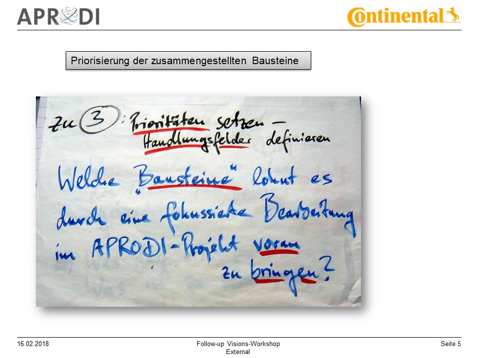 APRODI Conti Followup-Workshop Folie 5