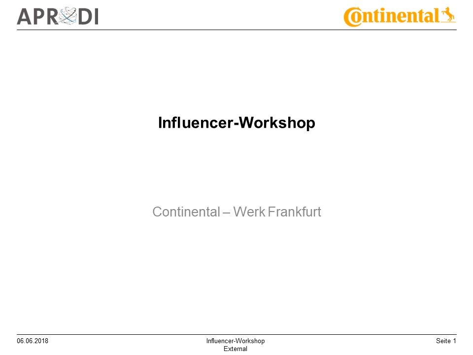 Ergebnispräsentation Influencer-Workshop