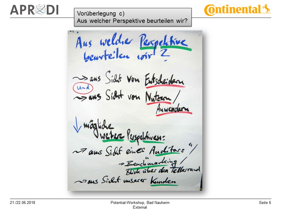 APRODI Conti Potential-Workshop Folie 6
