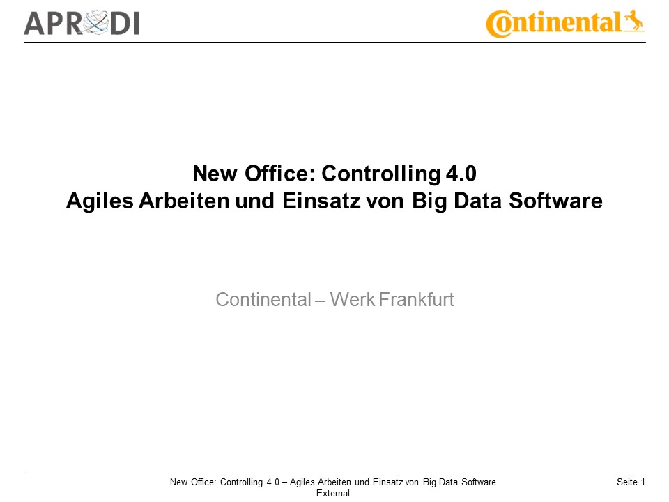 Ergebnispräsentation New Office: Controlling 4.0