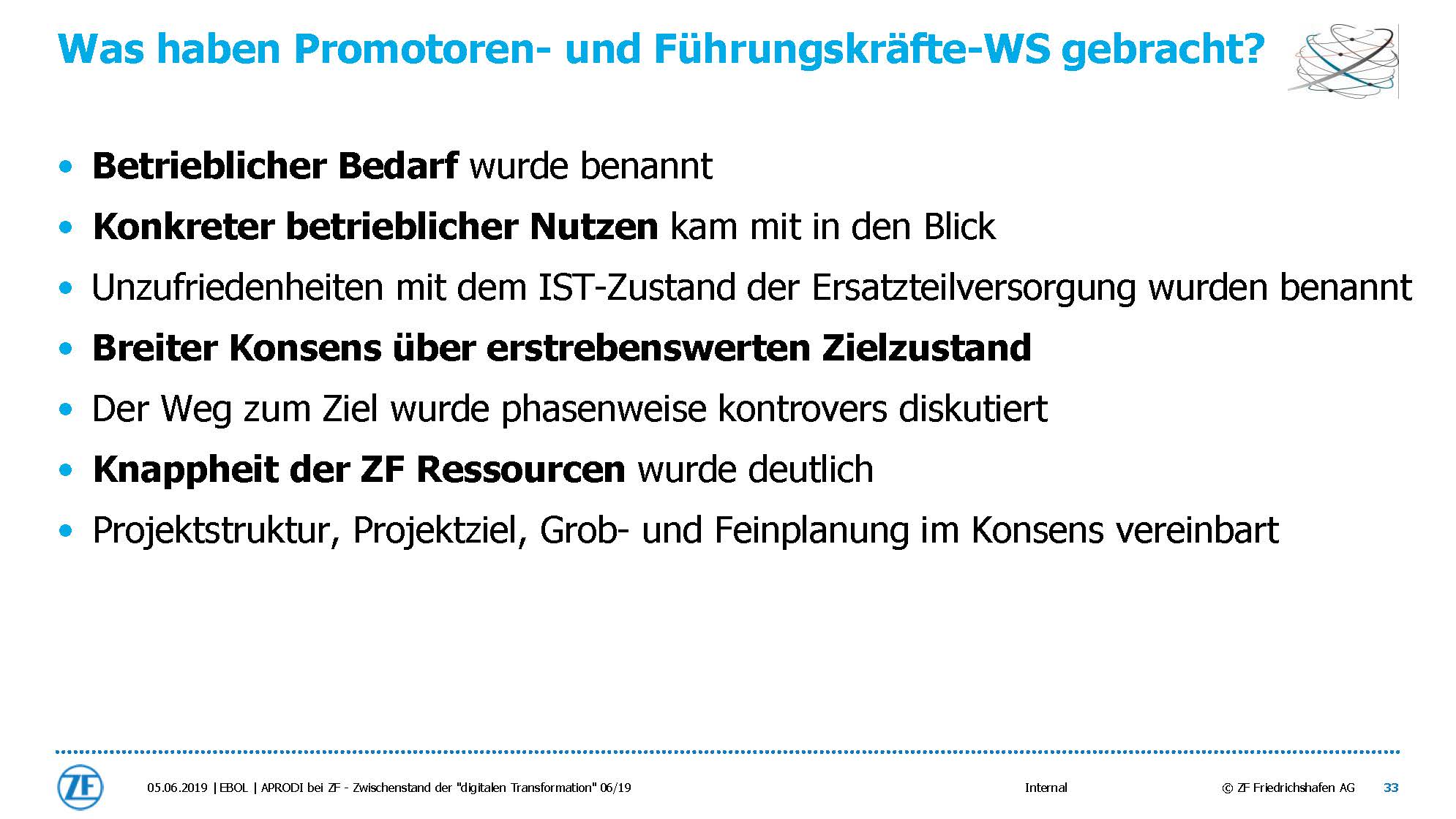 APRODI ZF Zwischenbilanz Folie 33