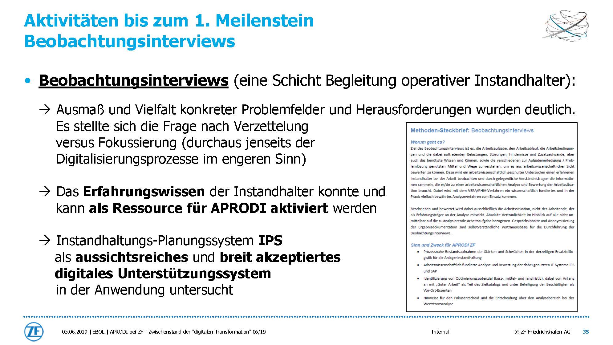 APRODI ZF Zwischenbilanz Folie 35